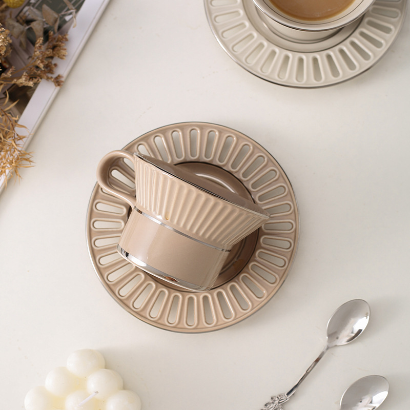 Luxury Ceramic Coffee Cup Dish - Coffee Tea And Sugar Set review and price